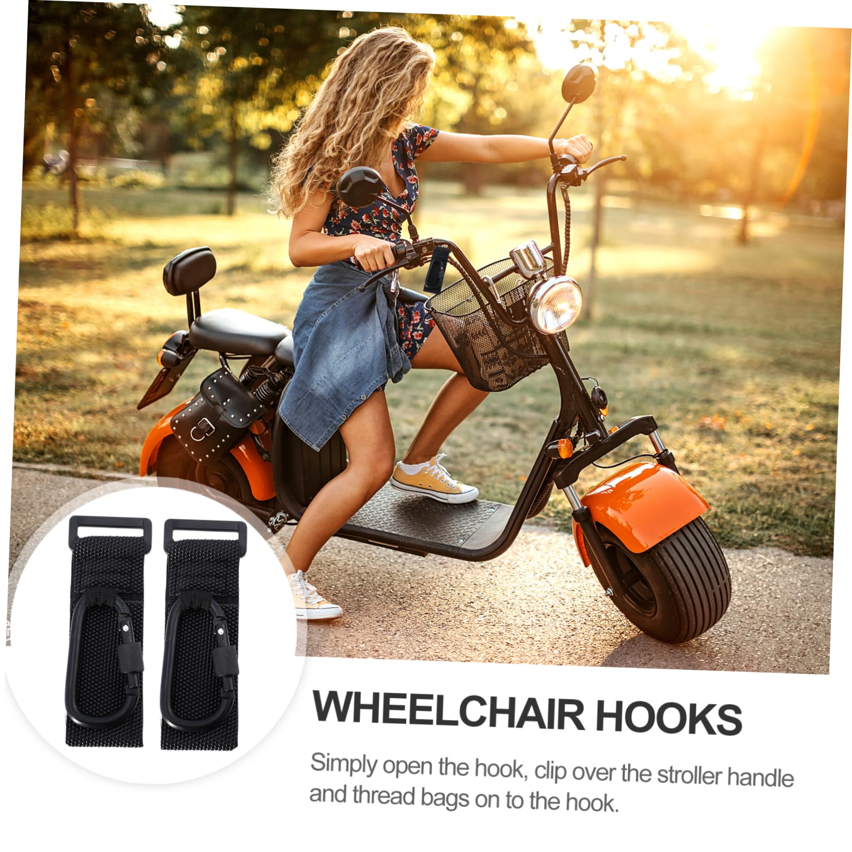 Yardwe 10 Piezas Gancho Antideslizante para Cochecito Colgador Resistente para Bolsas Carrito Accesorio para Manillar de Silla de Paseo Soporte Práctico para Compras y