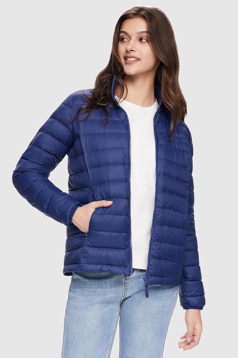 Orolay Women's Lightweight Packable Down Jacket Quilted Puffer Coat with Stand Collar - Image 3