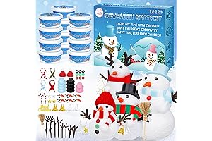 12 Pack Christmas Craft Snowman Kit for Kids Creative Activities