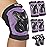 Tanden Skating Protective Gear Adult Knee and Elbow Pads Wrist Guards for Roller Skating Skateboarding, Skate Pads Adult Knee Pads for Men Women Purple