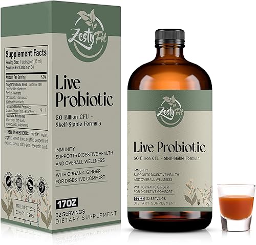 Probiótico líquido, mezcla natural de probióticos con 50 mil millones de UFC, ayuda a promover el apoyo inmunológico y la salud intestinal para