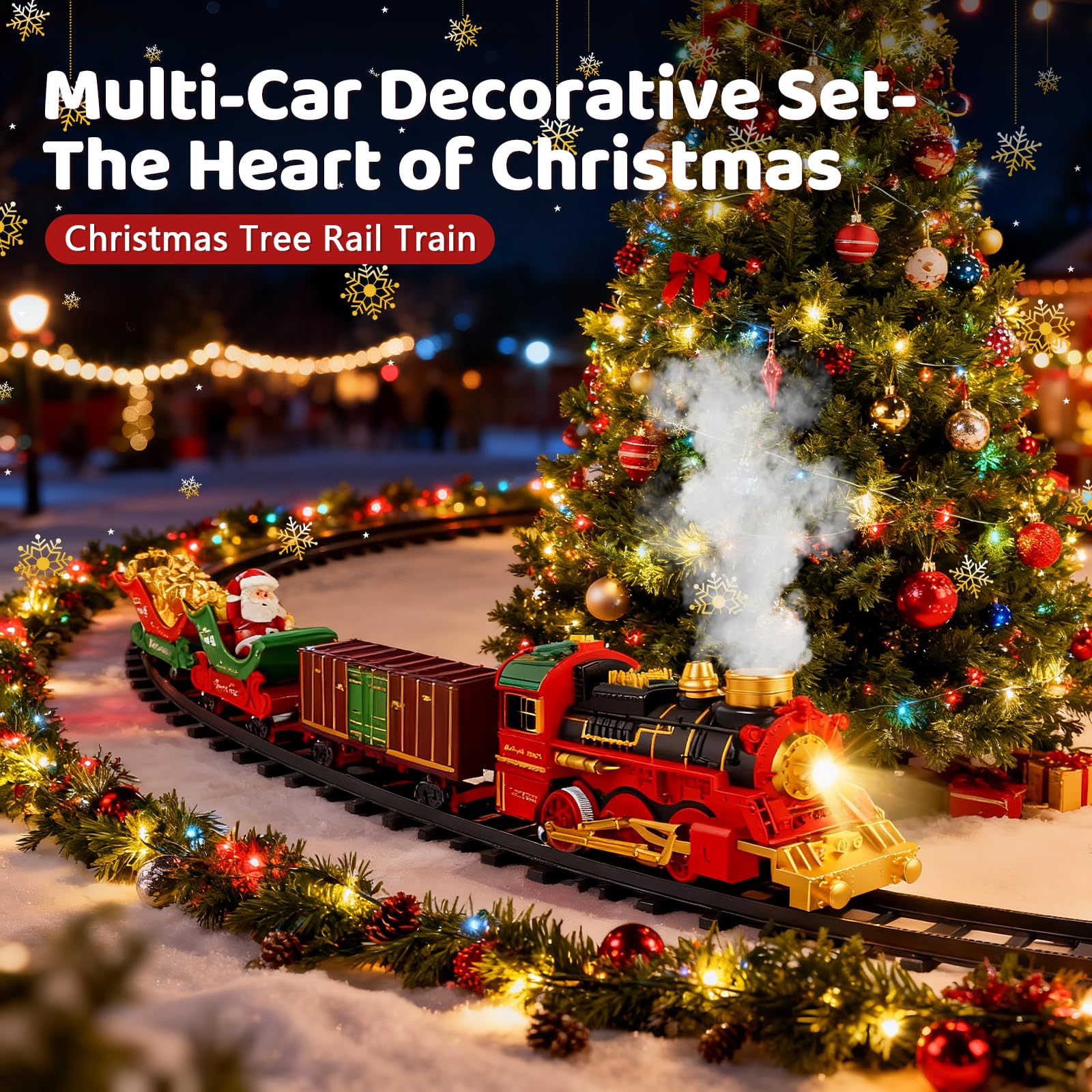 Gonggi Train for Around the Christmas Tree 2 in 1 Christmas Tree Train Set - Image 4