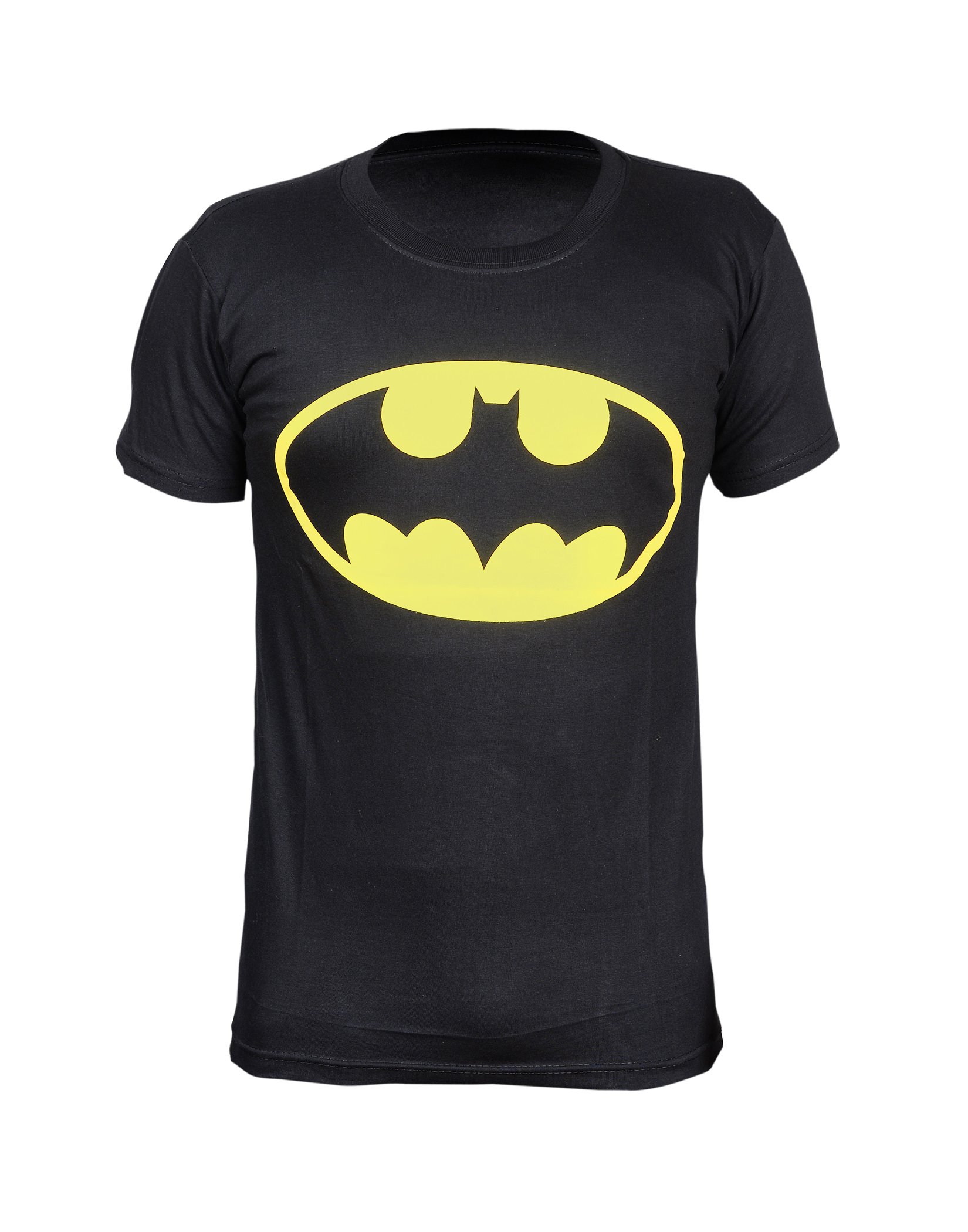 devil Men's Cotton Batman Half Sleeve Round Neck Size 42 Black-picture-35