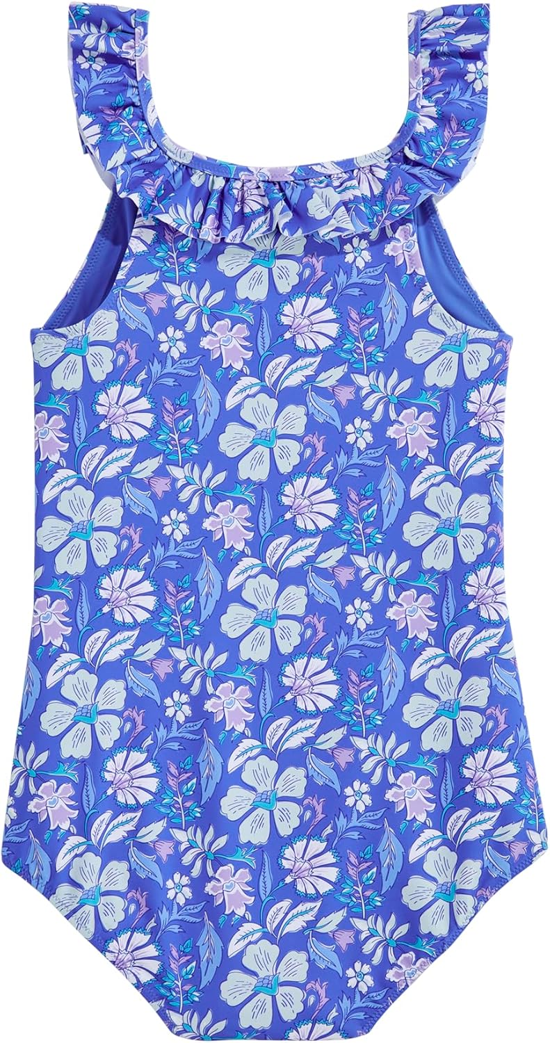 Vineyard Vines Girls' Girls Scoop Ruffle One Piece