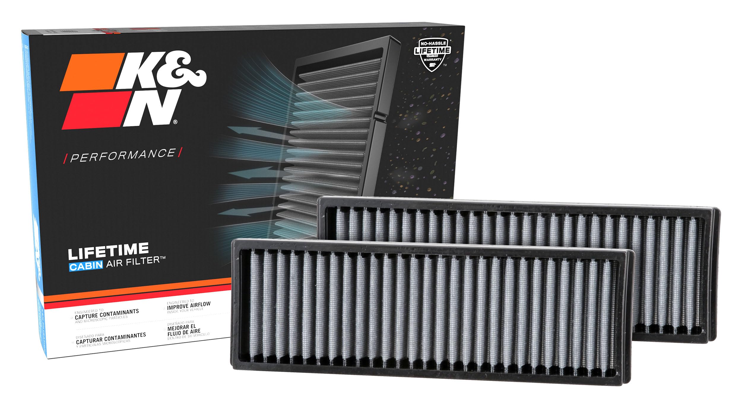 k&n lifetime cabin air filter: premium, washable, clean air for your cabin: compatible with select 1998-2003 honda/acura (accord, tl, cl, cl type-s), vf3006