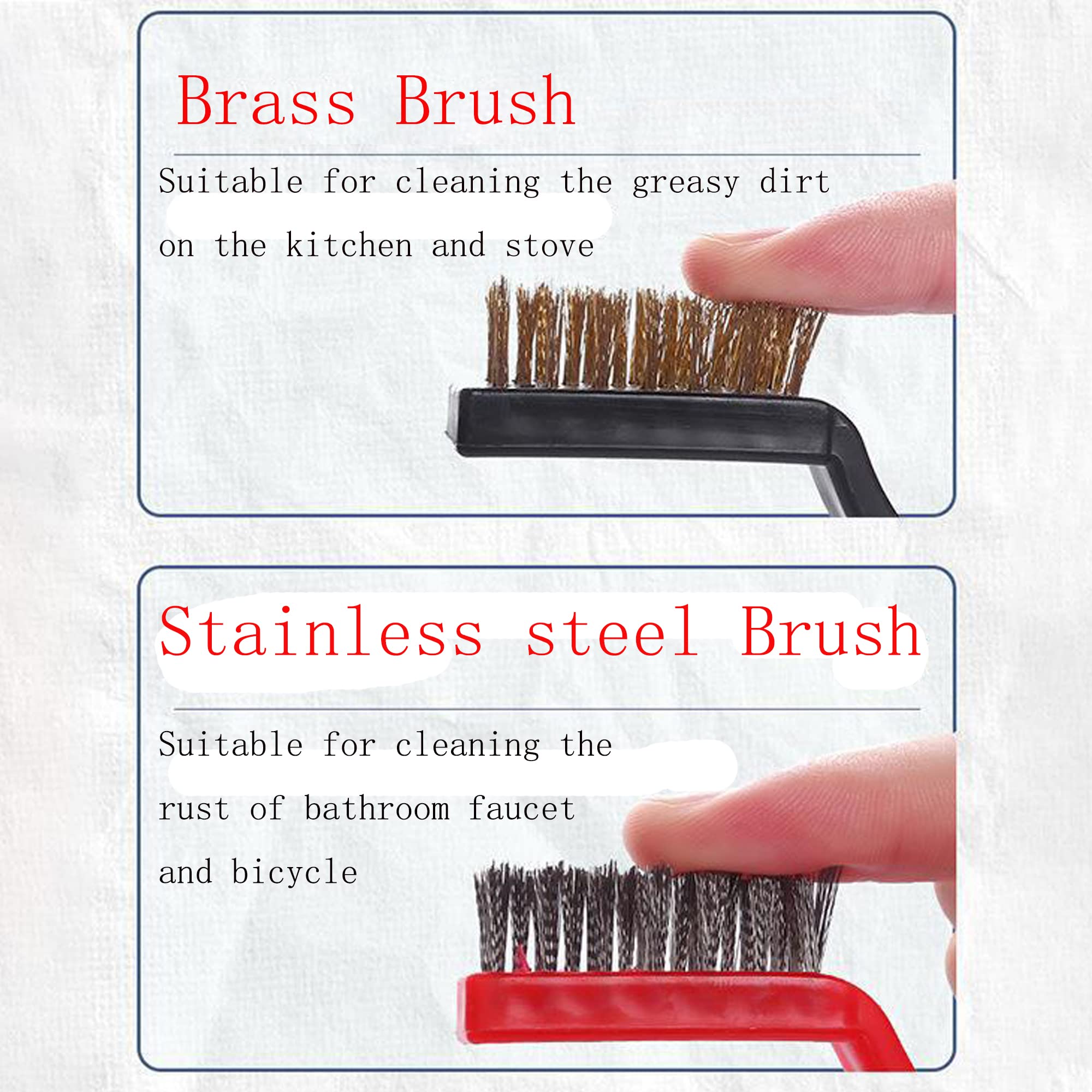 Mini Wire Brush Set for Cleaning and Rust Removing (Multicolour) 1