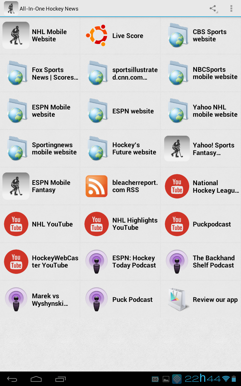 AllInOne Hockey News App on Amazon Appstore