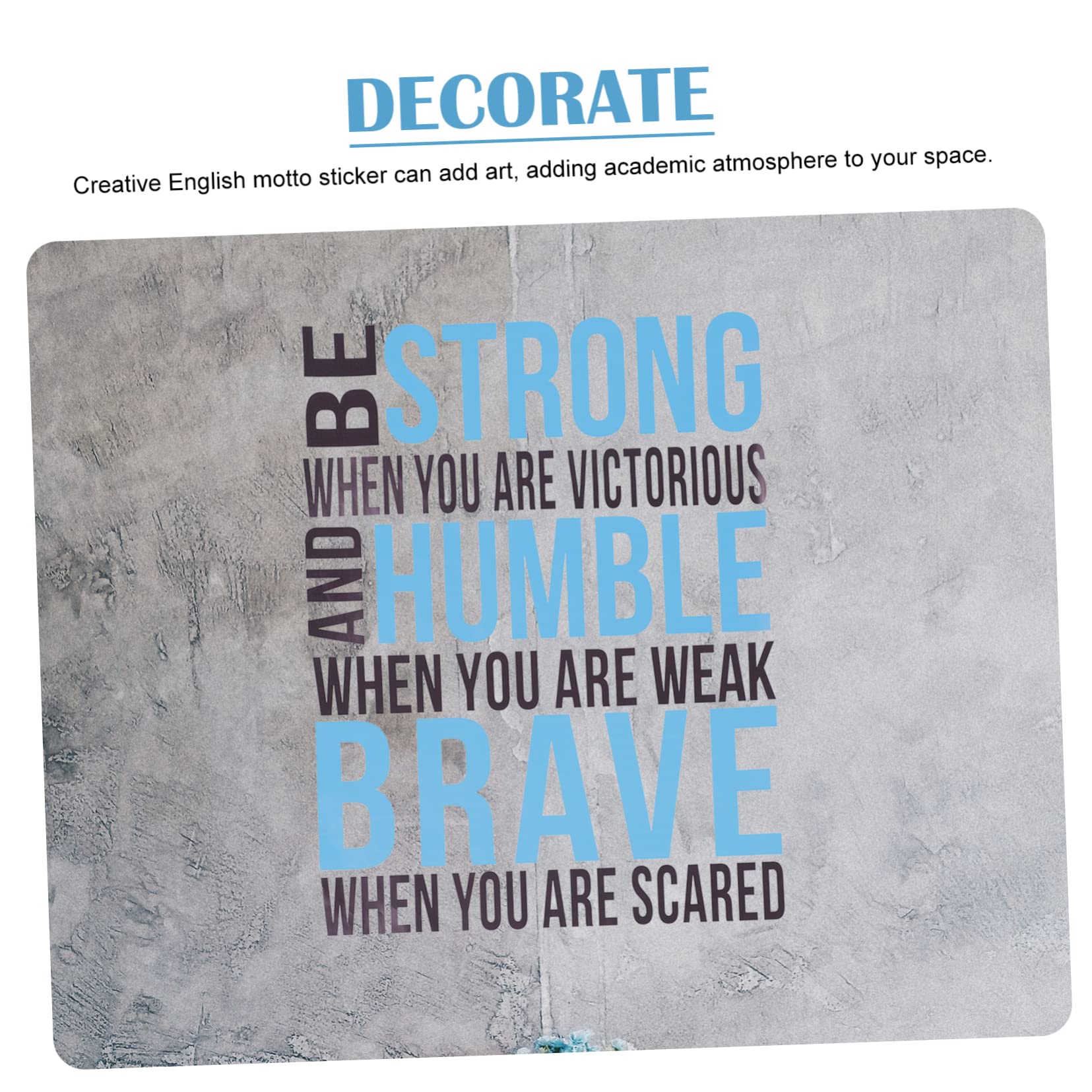 2 set Adesivo Da Parete Autoadesivo Adesivi Murali Rimovibili Carta Da Parati Rimovibile Decorazione Per La Stanza Adesivo Da Parete Con Frase Adesivo Con Frase In 2 fogli*2