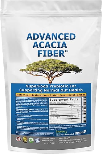 Polvo de fibra de acacia orgánica en polvo de fibra soluble prebiótica perfecta para viajes de baño, digestión, alivio del SII, reparación disponible en Yaxa Costa Rica