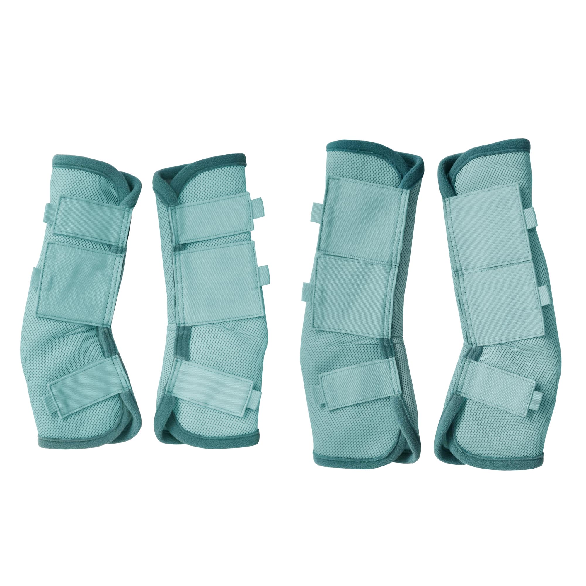 Leberna Horse Fly Boots Set of 4 - Breathable Comfy Mesh Horse Leggings Reduce Stomping, Hoof Stress, and Leg Fatigue (Sky Blue, Full)
