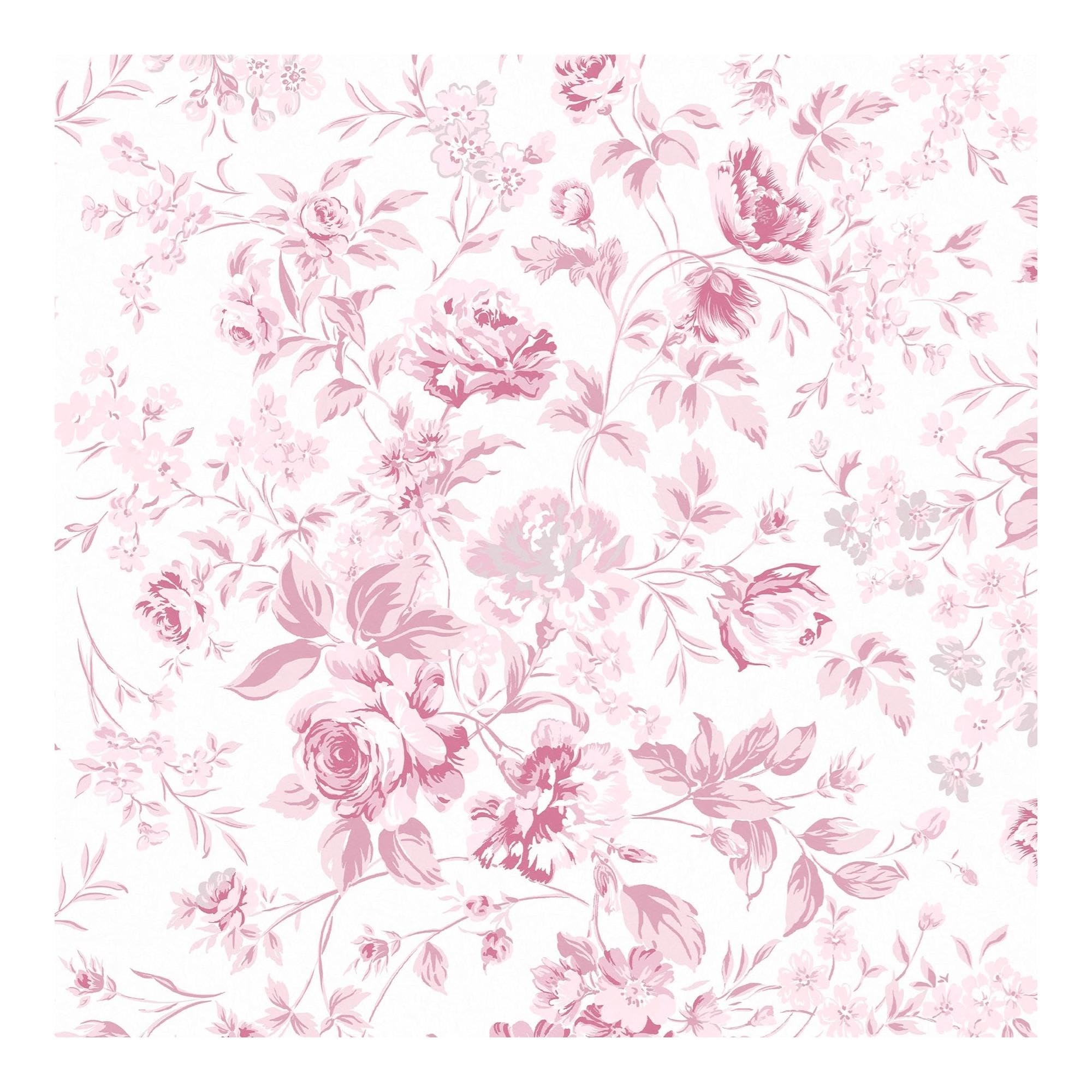 Rackhams Pink Rachel Ashwell Romantic Rose Wallpaper |