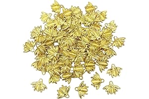 Suartus Alloy Bee Charms: Perfect for Honey Jar Embellishments