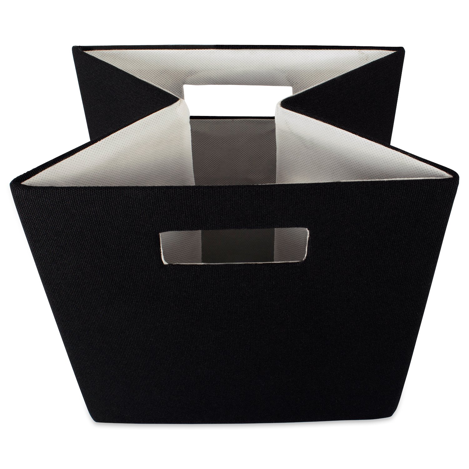 DII Collapsible Polyester Storage Cube, Solid, Lightweight and Durable, Small Square, 11x11x11", Black - Image 4