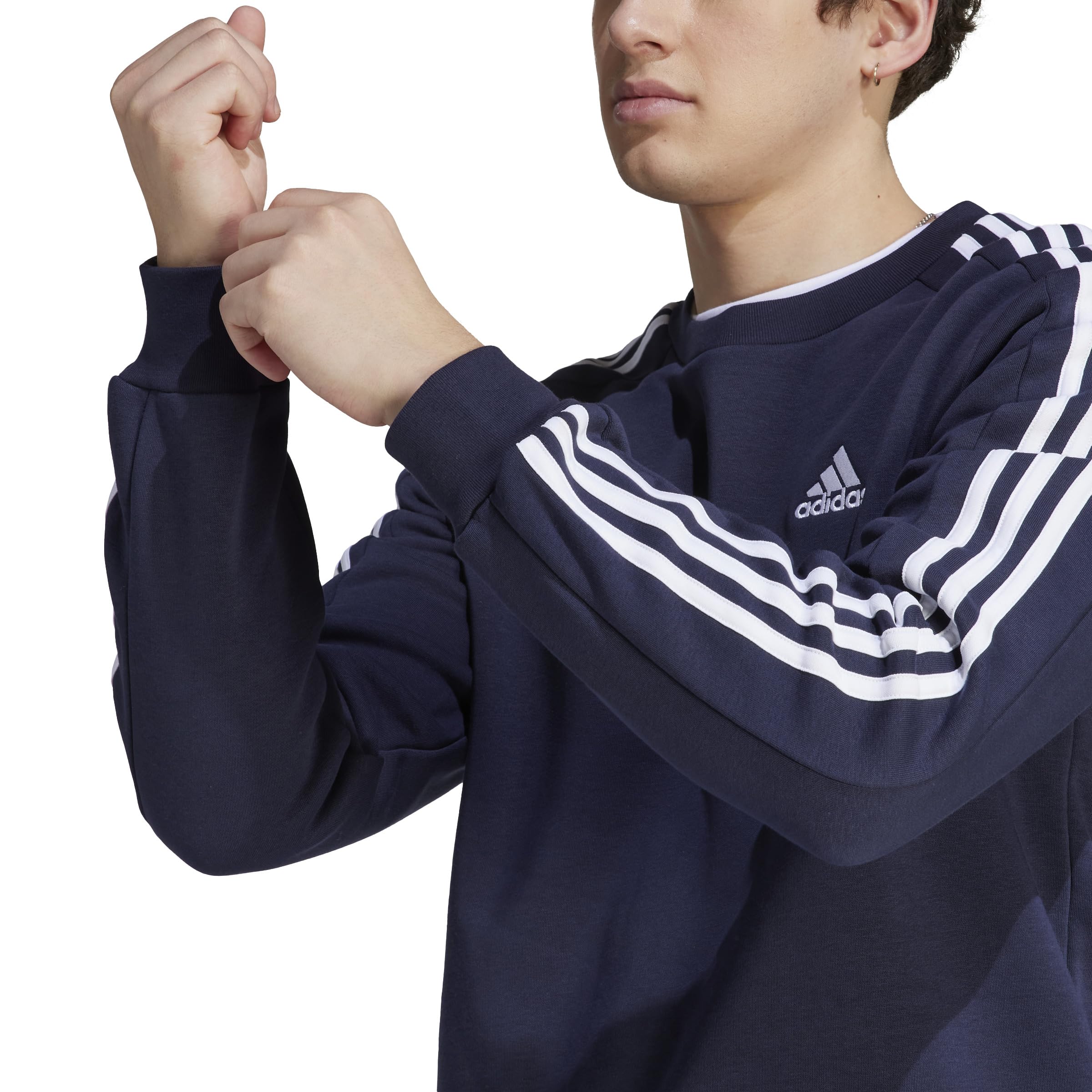 Adidas Essentials Fleece 3-Stripes Sweatshirt Sudadera Hombre