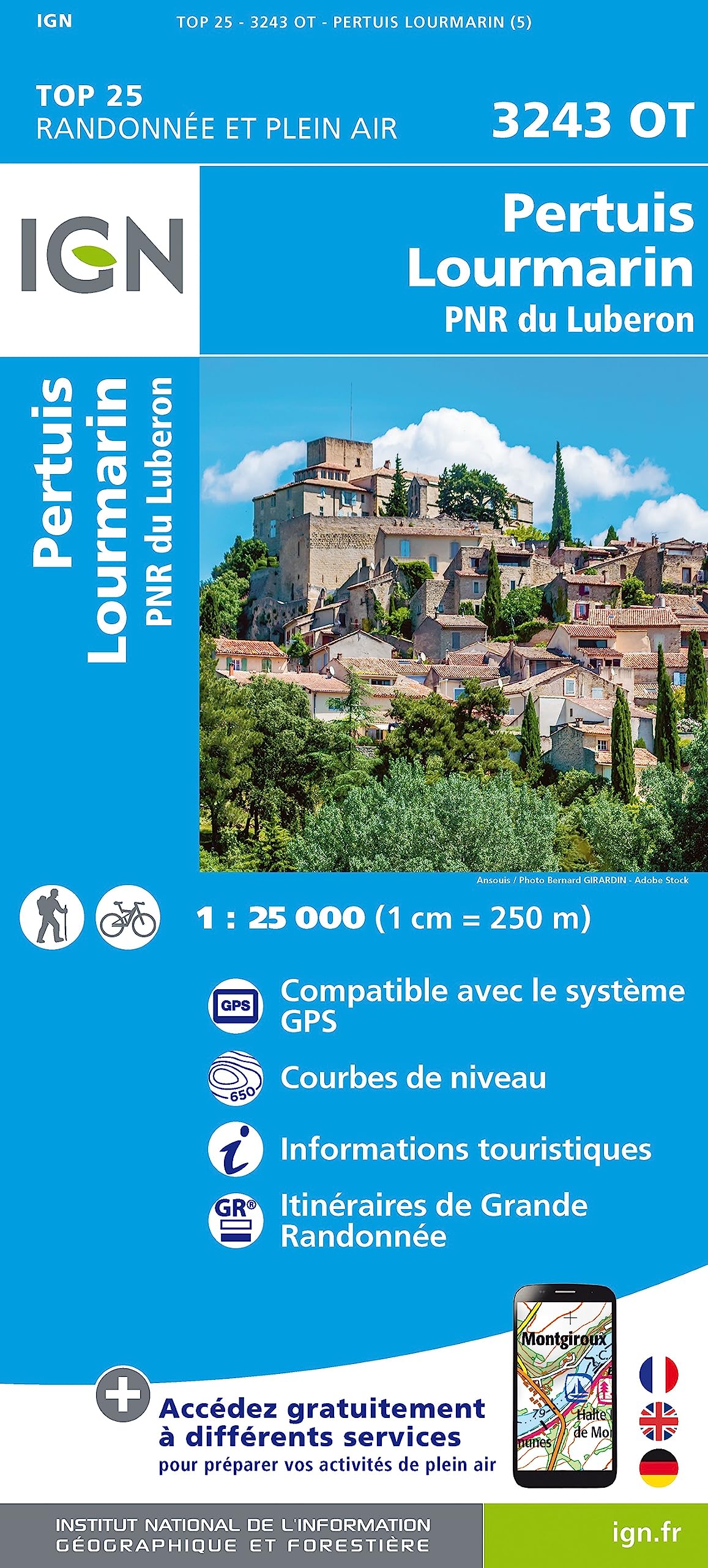 Pertuis / Lourmarin / PNR Luberon (3243OT) (TOP 25)