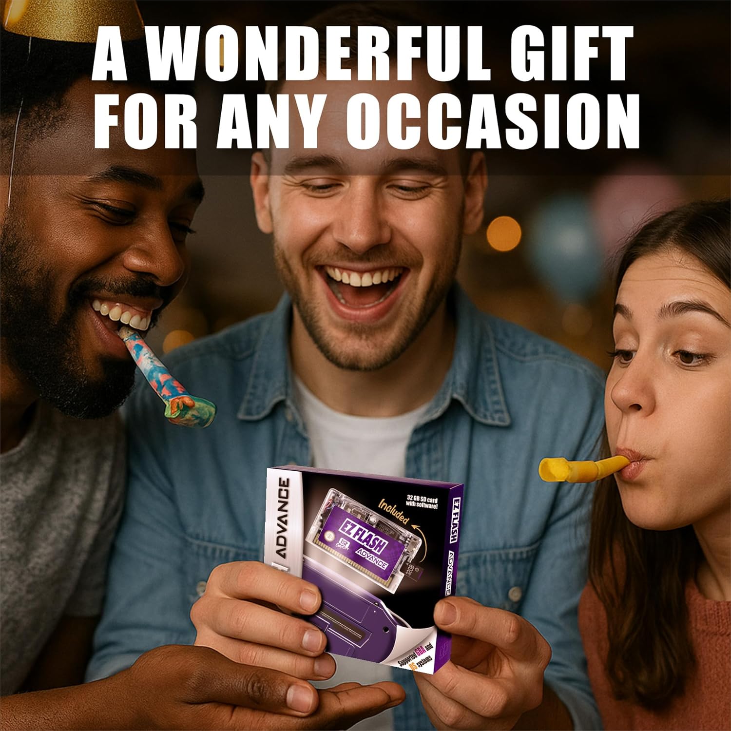 EZ Flash AIR Advance. Retro-Themed Flash Cart for GBA + 32 GB SD Card Pre-Loaded with Games | Collector’s Packaging - Image 7