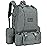 CVLIFE Tactical Backpack Military Army Rucksack 60L Large Assault Pack Detachable Molle Bag, Grey