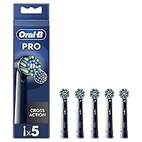 Oral-B Testine Di Ricambio Pro Cross Action Black, 5 Testine