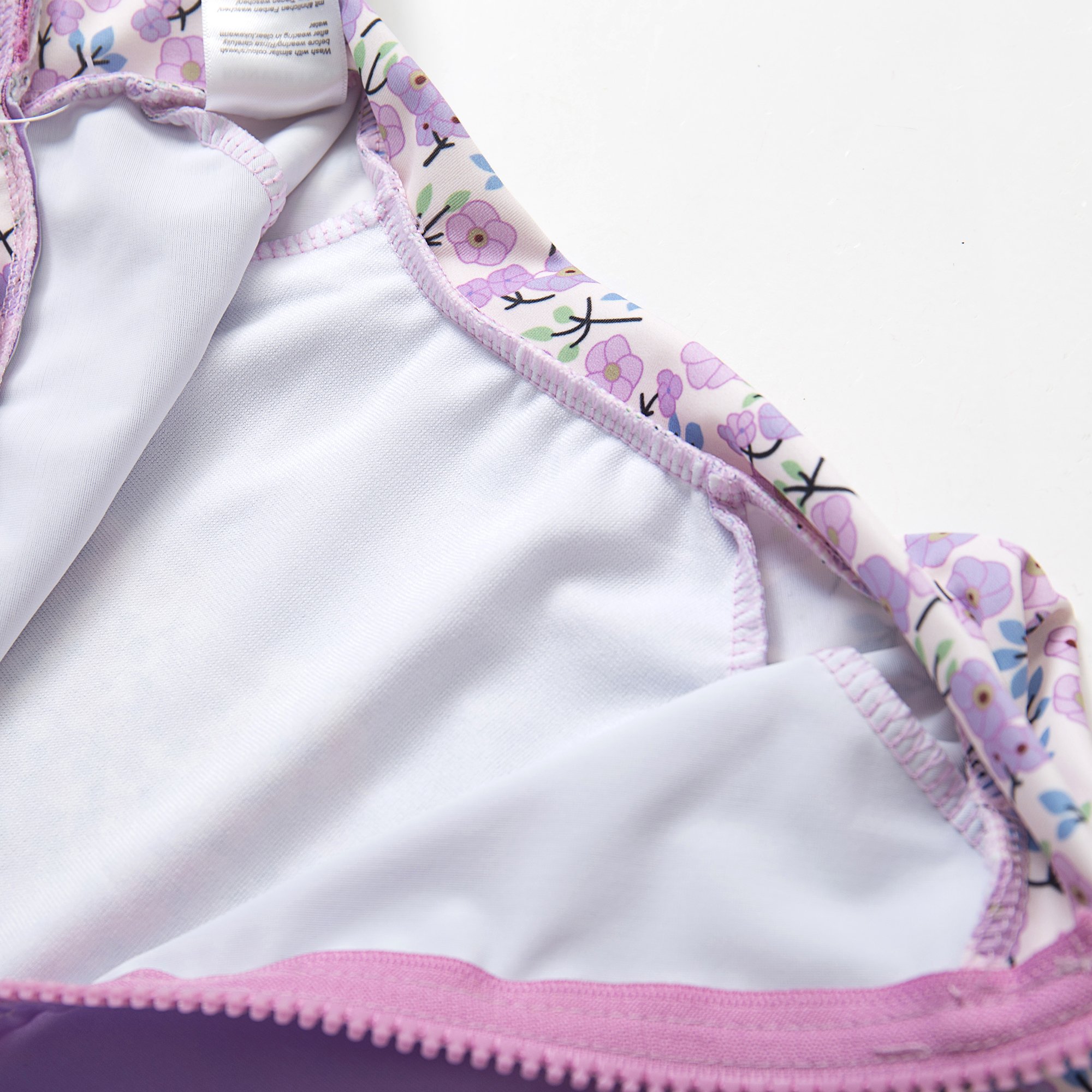 BONVERANO Costume Intero Resistente alle Maniche a 3/4 per Neonate Protezione UV 50+