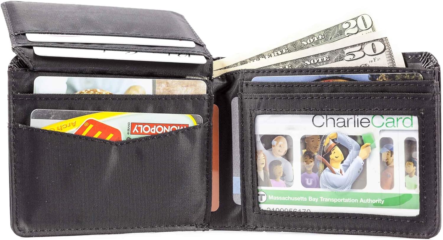 Big Skinny Men's L-Fold Passcase Leather Slim Wallet, Holds Up to 30 Cards - Image 8