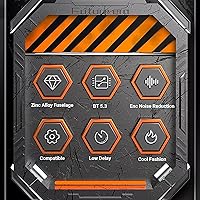 Vista 8 de Auriculares inalámbricos H09 Bluetooth 5.3 con batería de larga duración, cancelación de ruido ambiental, IPX7 impermeable, sonido estéreo de alta