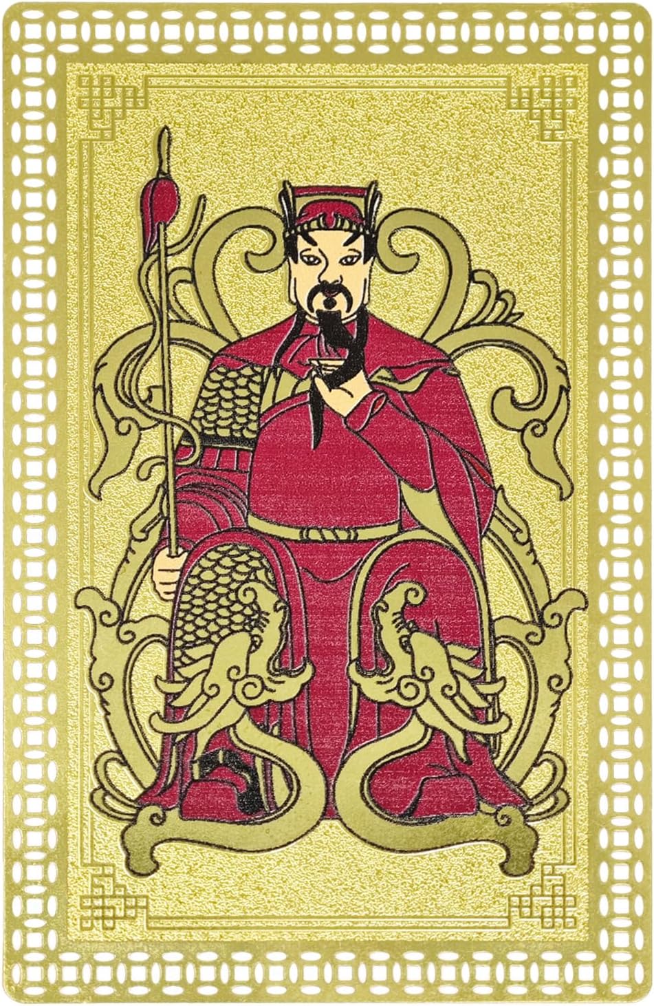 fengshui 2025 Tai Sui Amulet Gold Card Good Luck Wealth Success Card Chinese Art Decor W5581