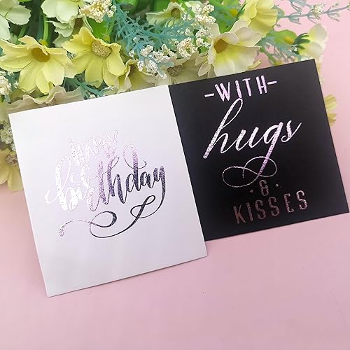 Miniatura 4 de Alinacutle Rollo de lámina reactiva de tóner láser de color morado claro, morado claro, lámina caliente de transferencia metálica para álbumes de