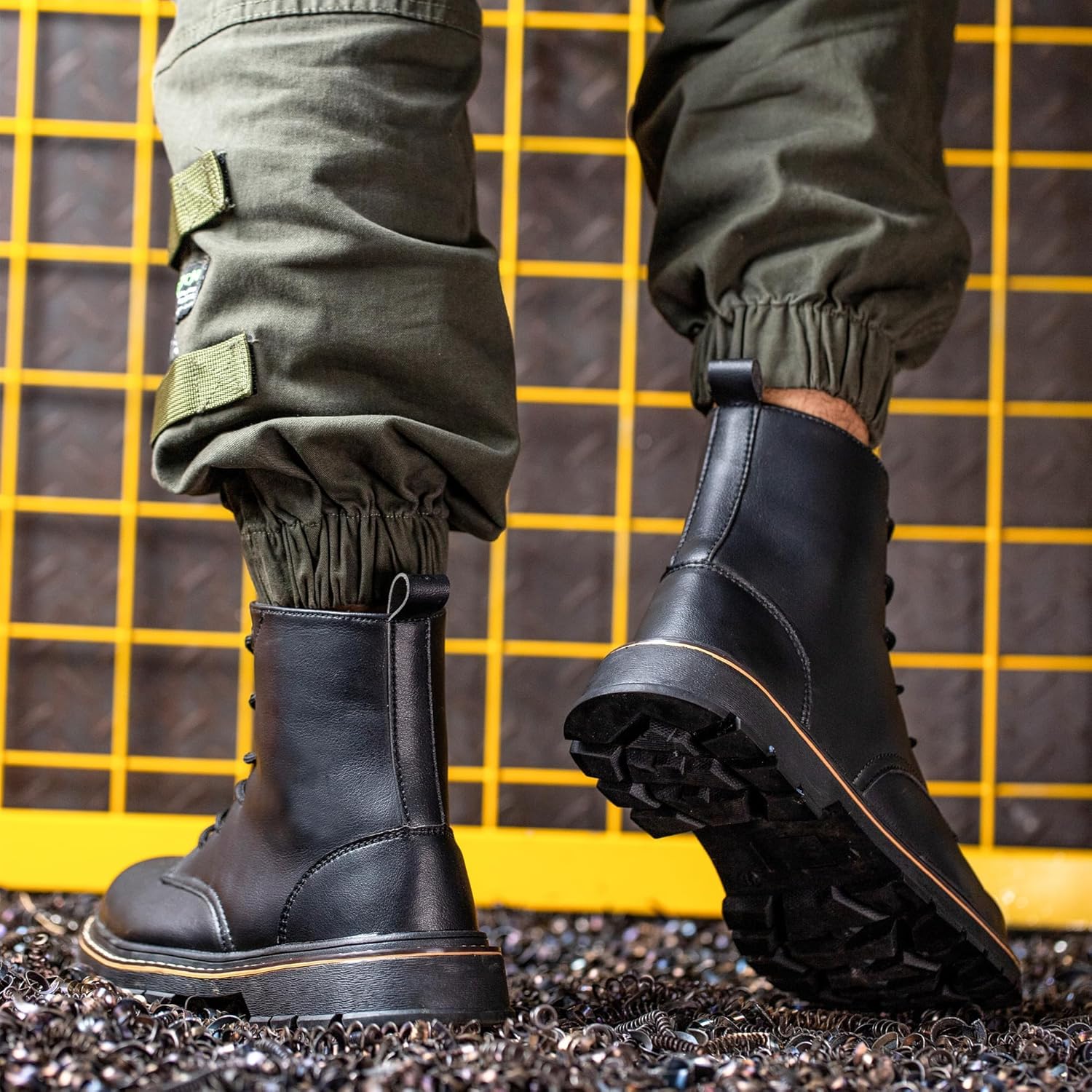 Steel Toe Boots for Women Men, Waterproof Lightweight Safety Work Boots Durability Composite toe Construction Shoes with 6" - Image 9