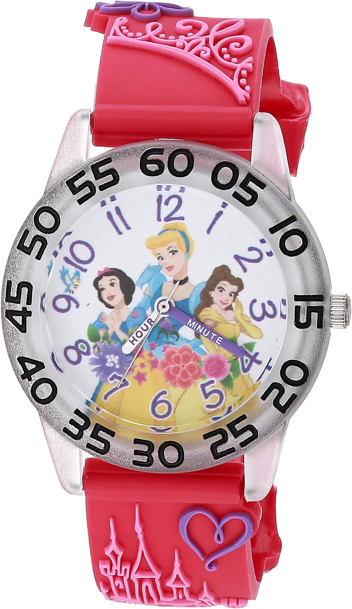 Disney Girl's Analog Quartz Watch with Plastic Strap WDS000851