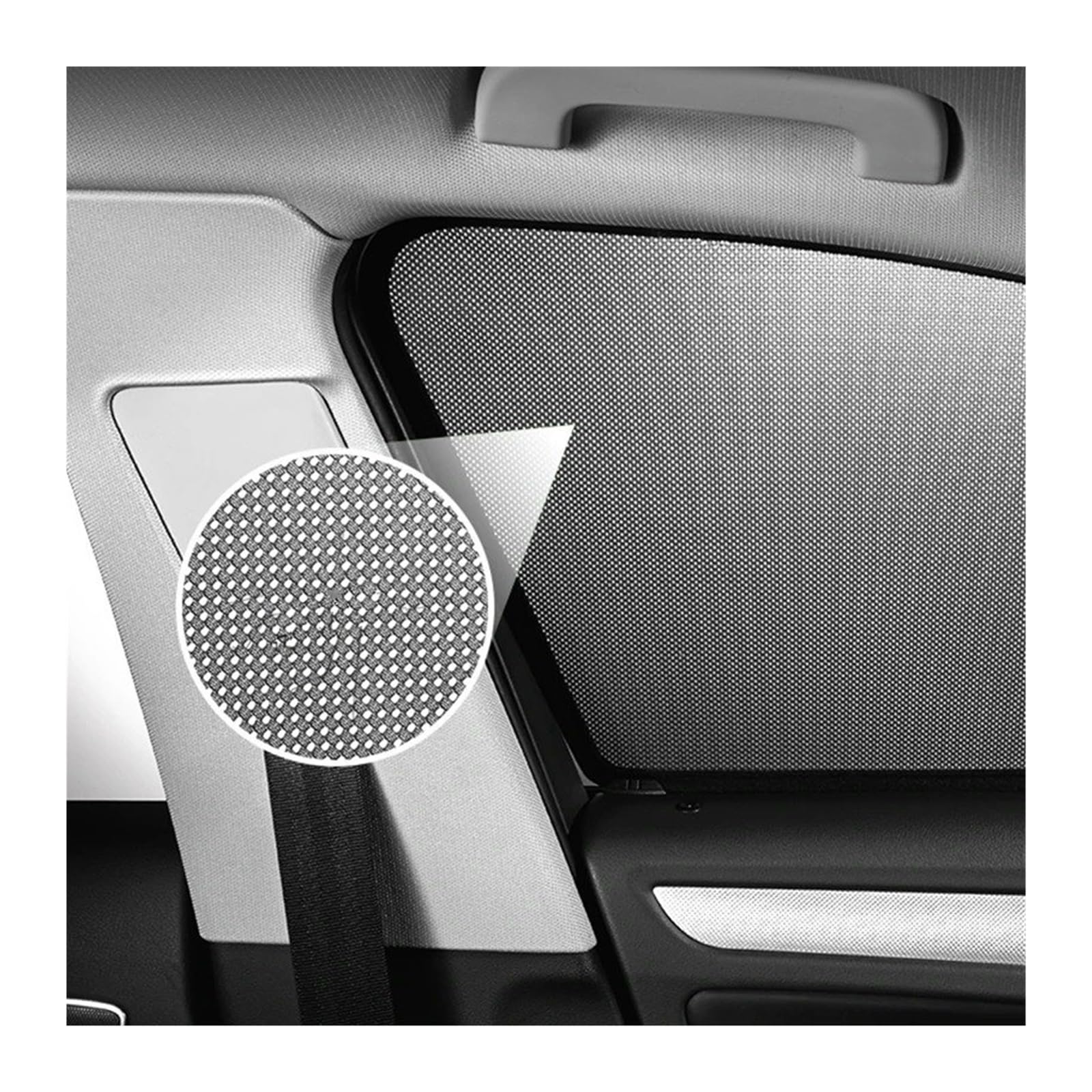 Parasol Ventanilla Coche Parasol para Parabrisas Delantero Y Trasero para X5 E70 2007-2013 Malla para Ventana Lateral De Verano Parasoles(4piece Side)