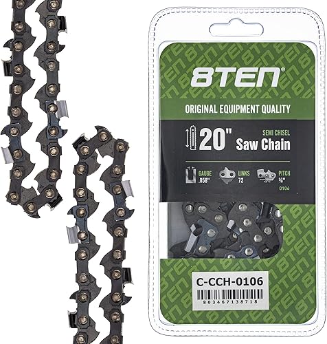 Vista 209 de 8TEN Cadena de motosierra para Husqvarna 254 455 340 351 353 350 55 455 Rancher Poulan Jonsered Echo 16 pulgadas .050 .325 66DL