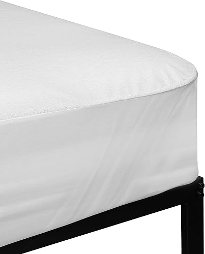 Miniatura 7 de Flash Furniture - Protector de colchón 100 % impermeable, sin vinilo, de alta calidad, con suave tejido suave transpirable, de tamaño matrimonial