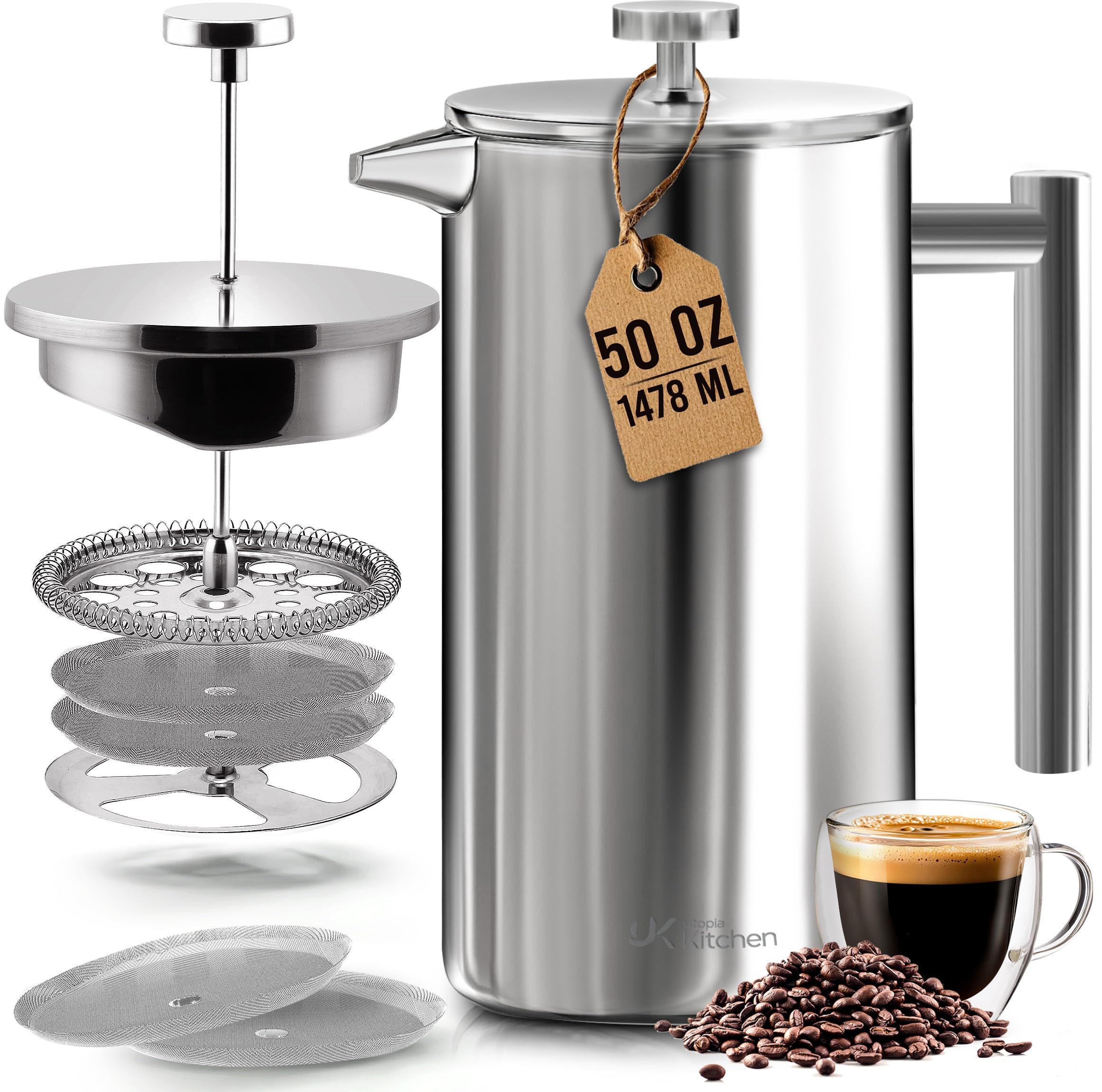 Utopia Kitchen 50 oz French Press