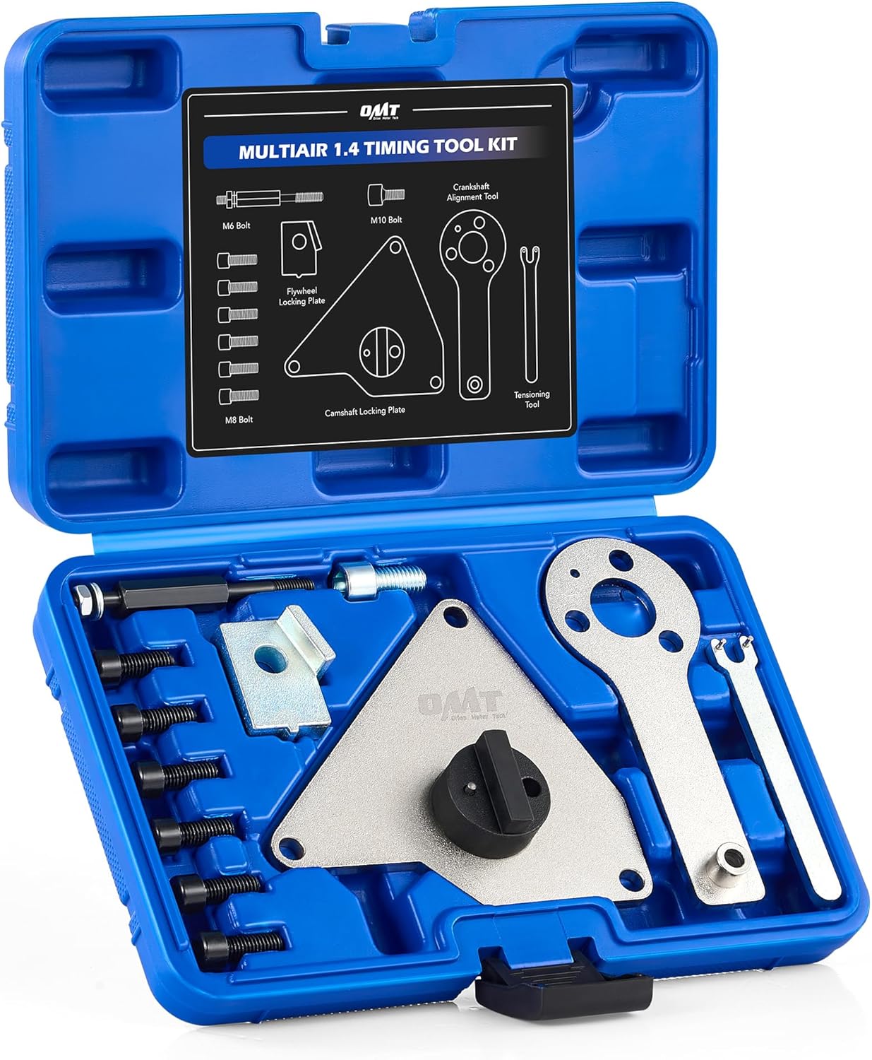 Orion Motor Tech MultiAir 1.4 Timing Tool Kit, Engine Timing Tool Kit for Fiat Alfa Romeo Punto Dodge Lancia More, 12 pc Engine Timing Belt Tool Set with Camshaft Alignment Crankshaft Locking Tools