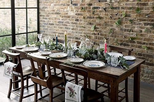 Miniatura 2 de Portmeirion Botanic Garden - Tazón bajo pequeño de 3.75 pulgadas (juego de 4), diseño de "Forget-Me-Not", porcelana fina, resistente a las astillas,