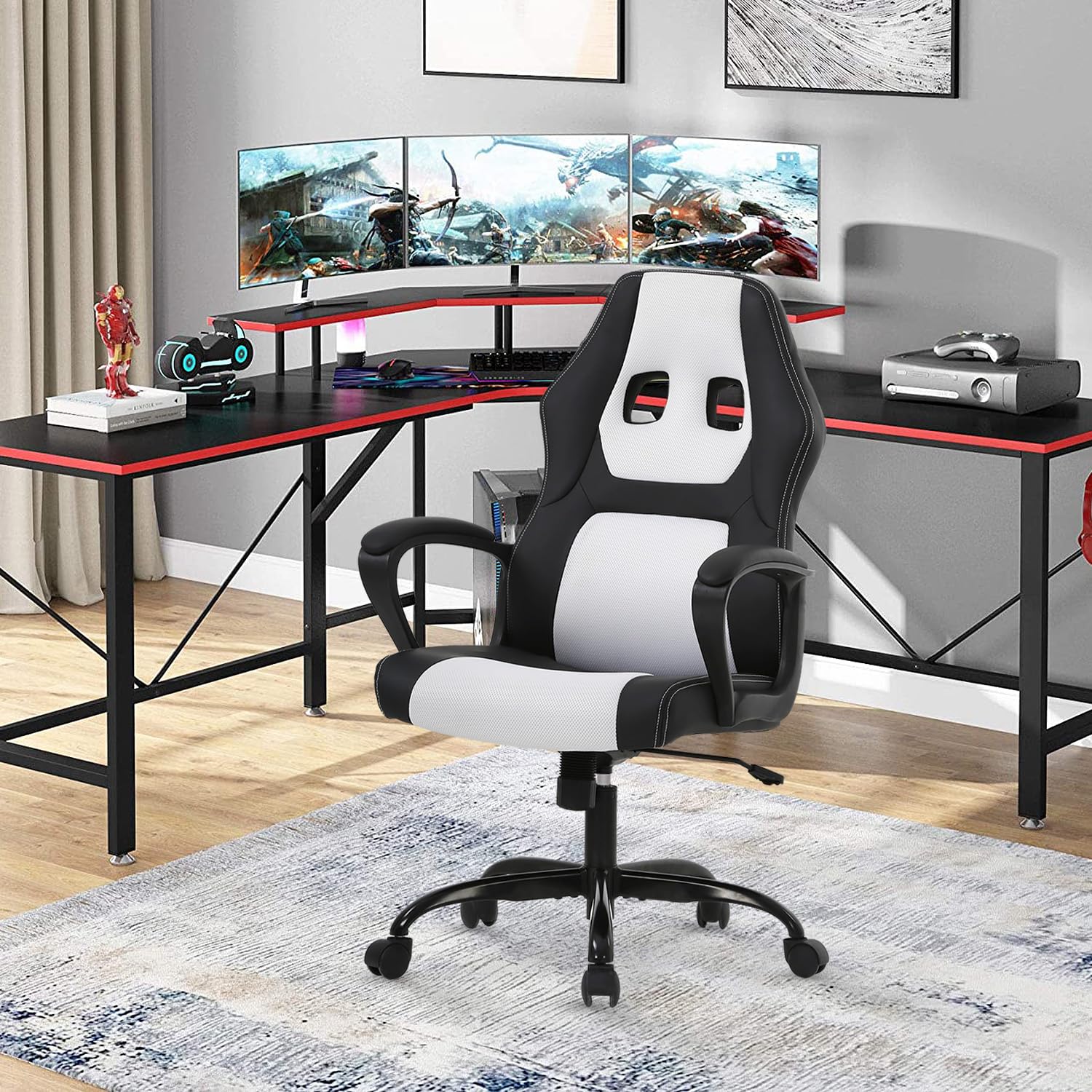Small Desk Furmax Gaming Chair For Office With High Back