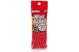 Perler 80-14098 Mini Fuse Bead Set (2000 Red Fuse Beads)