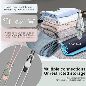 24Pcs Silicone Cable Ties, Cord Organizer Cable Management-Multi