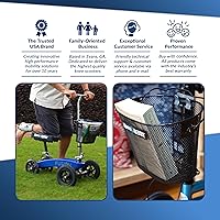 Vista 2 de KneeRover Accesorio de cesta de patinete de rodilla con asa práctica – Accesorio de cesta de rodilla Rover incluye soporte universal – Parte se