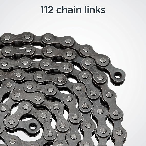 Schwinn Chain, Steel Replacement Chain, 112 Links, Fits Derailleur & Non-Derailleur Bikes, Single & Multi-Speed Bikes