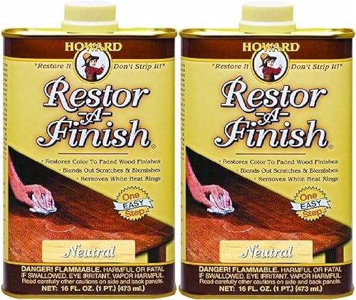 Esmalte Howard Restor-A-Finish, 16 oz, Neutral, 2 - unidades