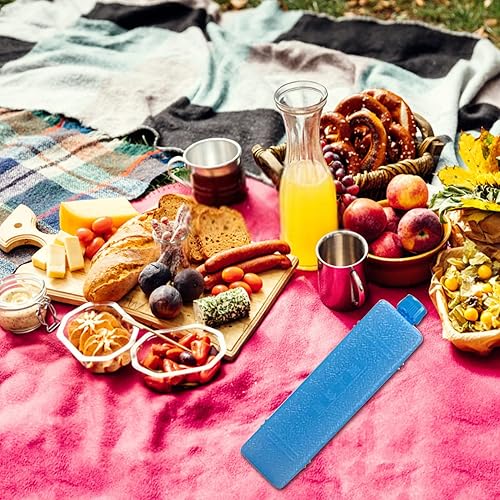 Miniatura 3 de Ventilador pequeño, paquetes de hielo, 4 unidades de bloques de congelación de larga duración, reutilizables, portátiles, refrigeradores, paquetes