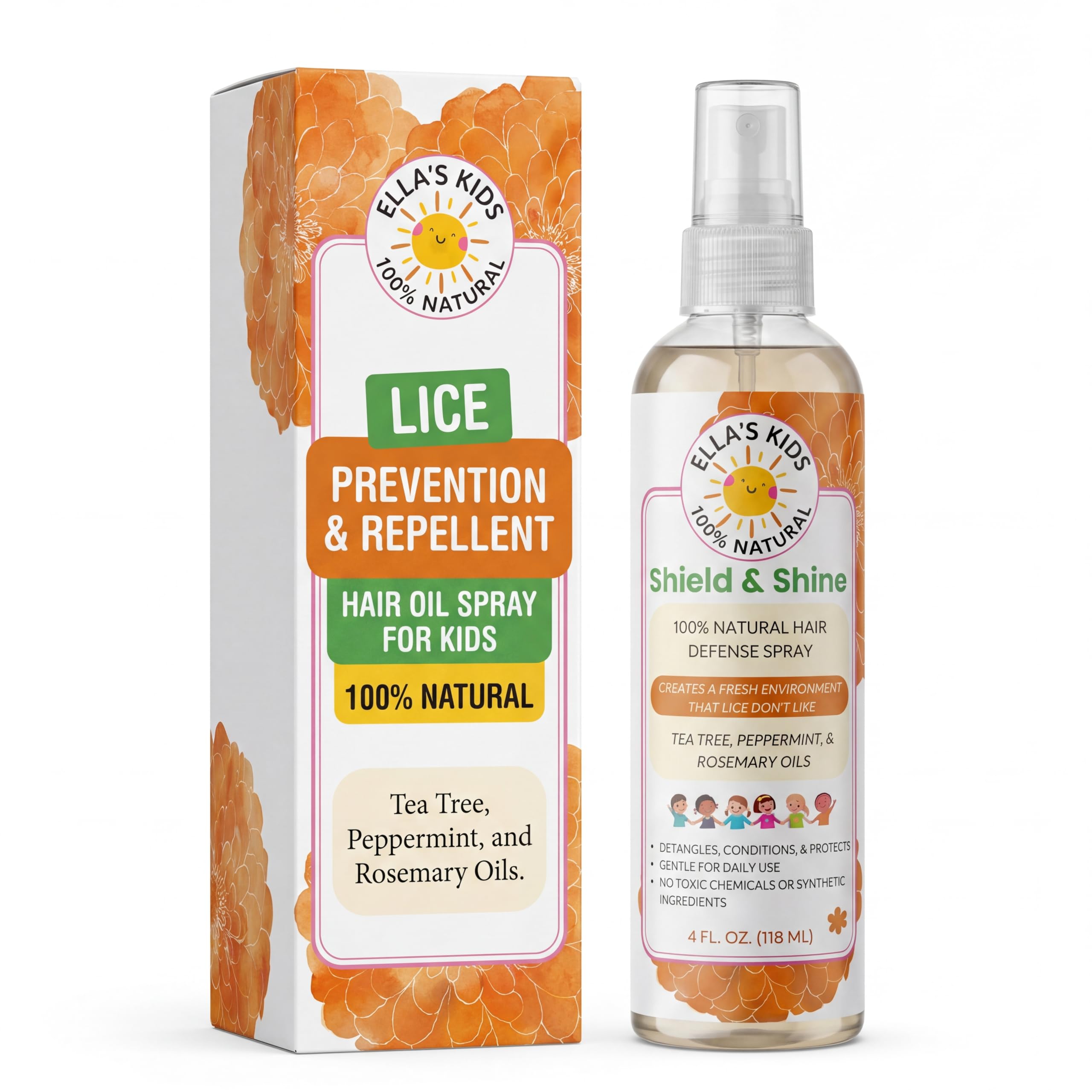 Kaspi Natural Lice Prevention and Repellent Hair Oil Spray - detanglers | Mubboo