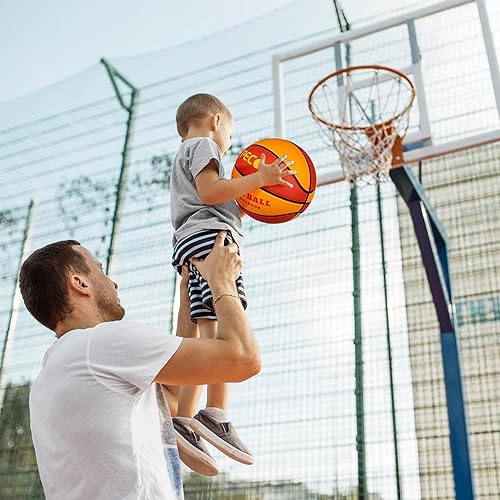 Miniatura 37 de Balón de baloncesto de goma oficial para interiores y exteriores, para hombres, tamaño 3/4/5/6/7 para niños, jóvenes, adolescentes, niños y niñas,