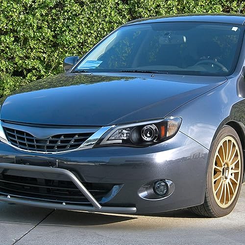 Miniatura 2 de Spec-D Tuning Faros delanteros de proyector LED negros compatibles con Subaru Impreza Outback Sport 2008-2011, Subaru Impreza WRX 2008-2014,
