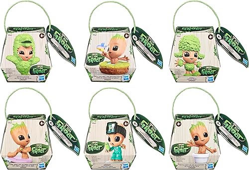 Miniatura 2 de Marvel I Am Groot - Colección de figuras de acción de 6 mini Groot, juguetes de superhéroe, juguetes para niños de 4 años en adelante (exclusivo de