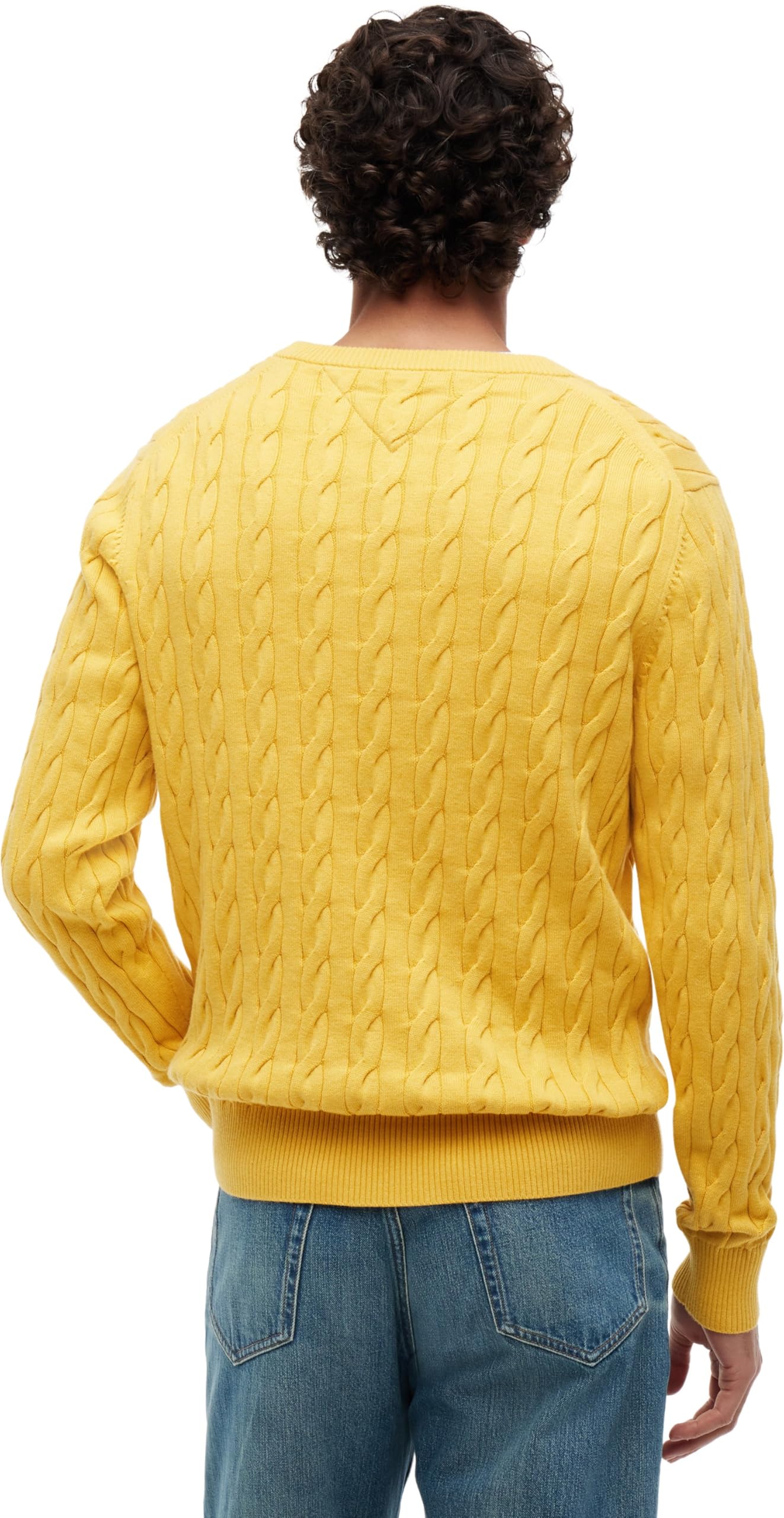 Tommy Hilfiger Classic Cotton Cable Crew Neck Mw0mw33132 Suéter pulóver Hombre (Pack de 1)