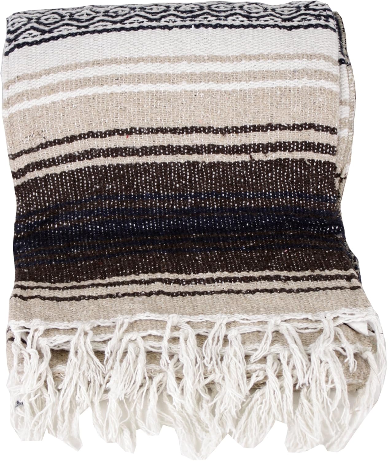 Canyon Creek Authentic Mexican Yoga Falsa Blanket (Light Brown)