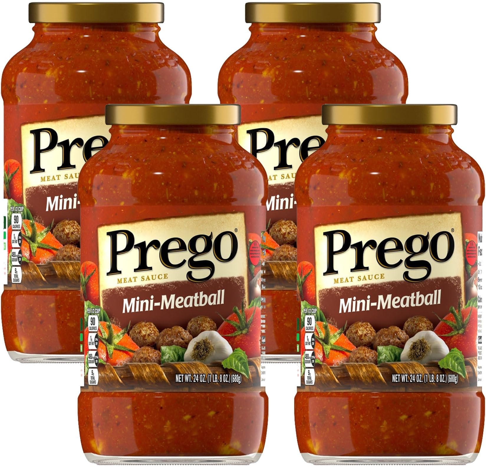 Amazon.com : Prego Italian Sausage and Garlic Meat Sauce, 44 OZ Jar ...
