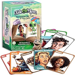 TaleOrMem - Award-Winning Storytelling Cards, Fun Family Card Games, Imp...